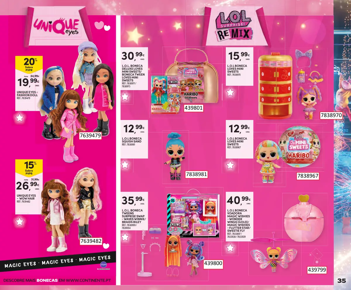 Folheto Continente Brinquedos de Natal