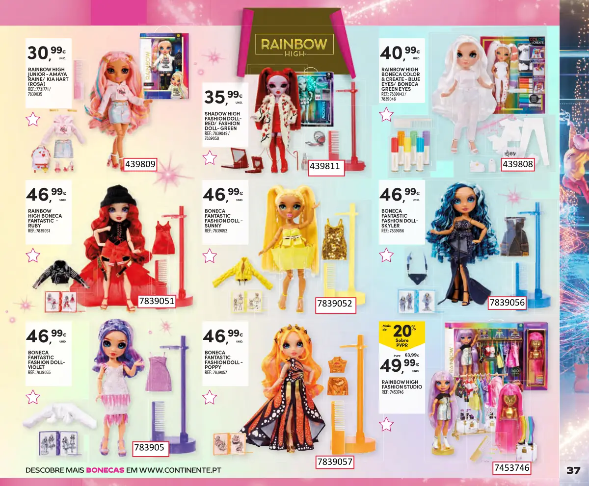 Folheto Continente Brinquedos de Natal