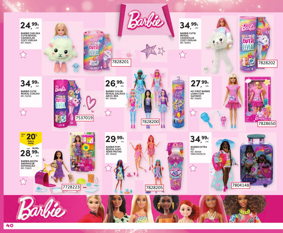 Folheto Continente Brinquedos de Natal