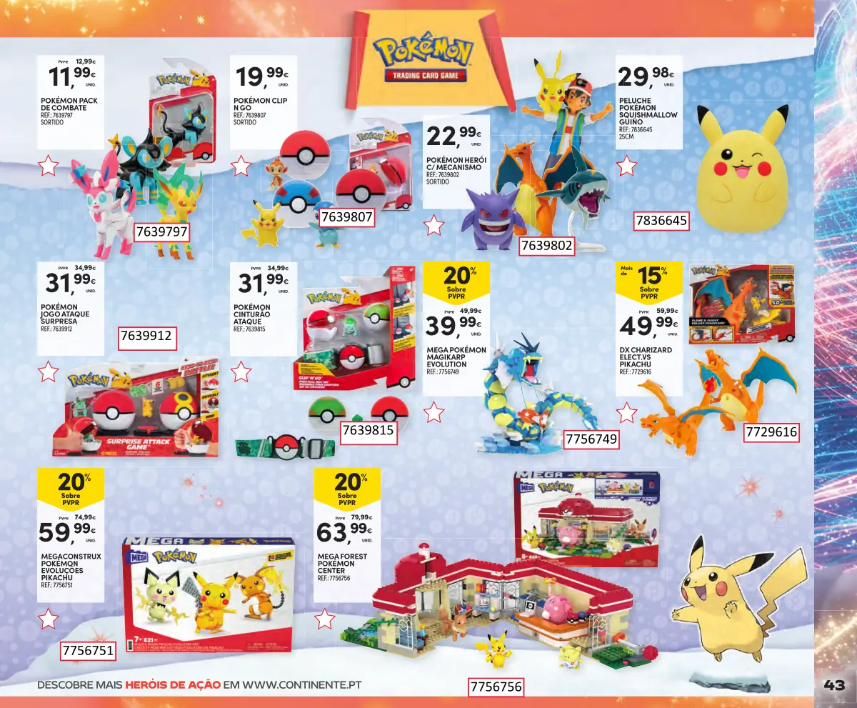 Folheto Continente Brinquedos de Natal