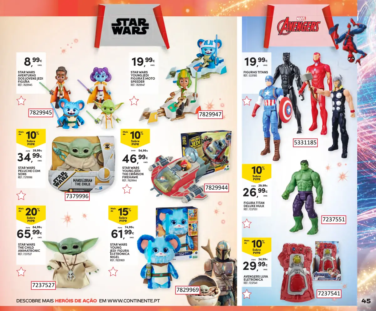 Folheto Continente Brinquedos de Natal