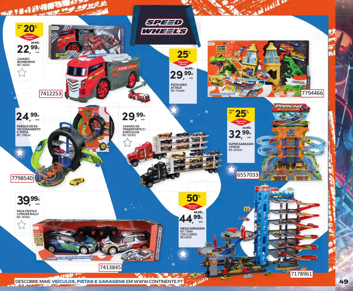 Folheto Continente Brinquedos de Natal