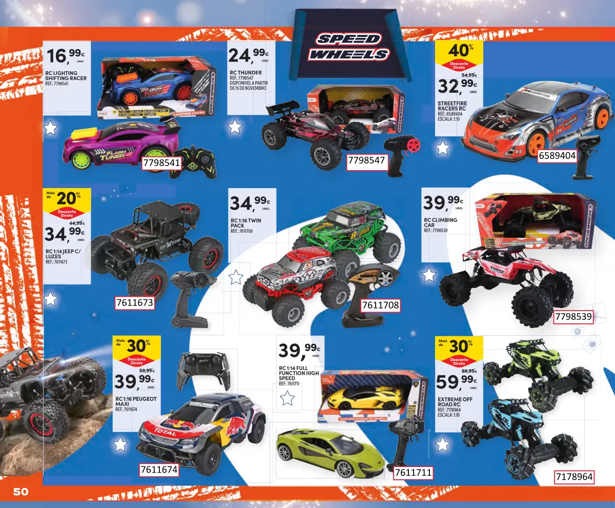 Folheto Continente Brinquedos de Natal