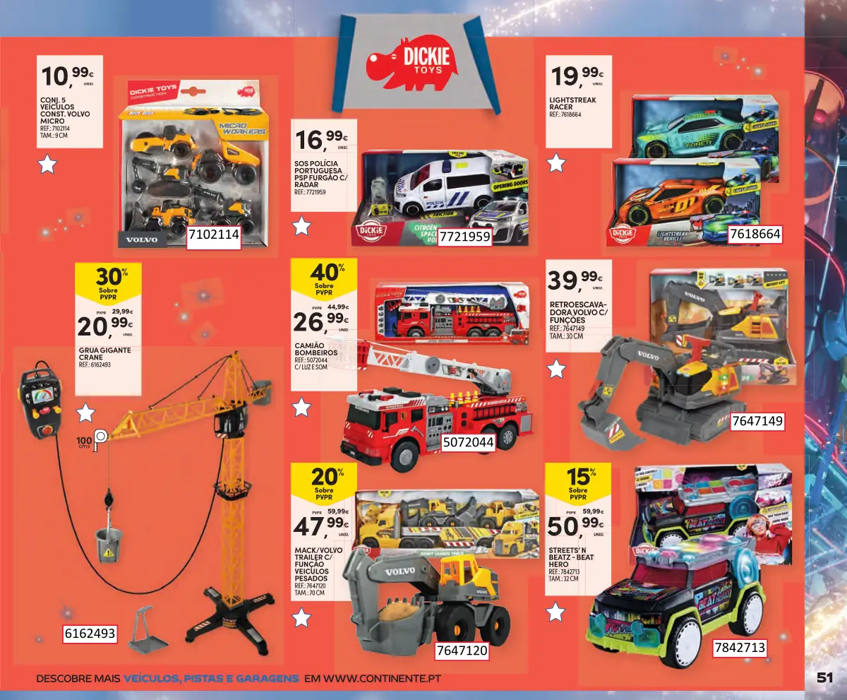 Folheto Continente Brinquedos de Natal