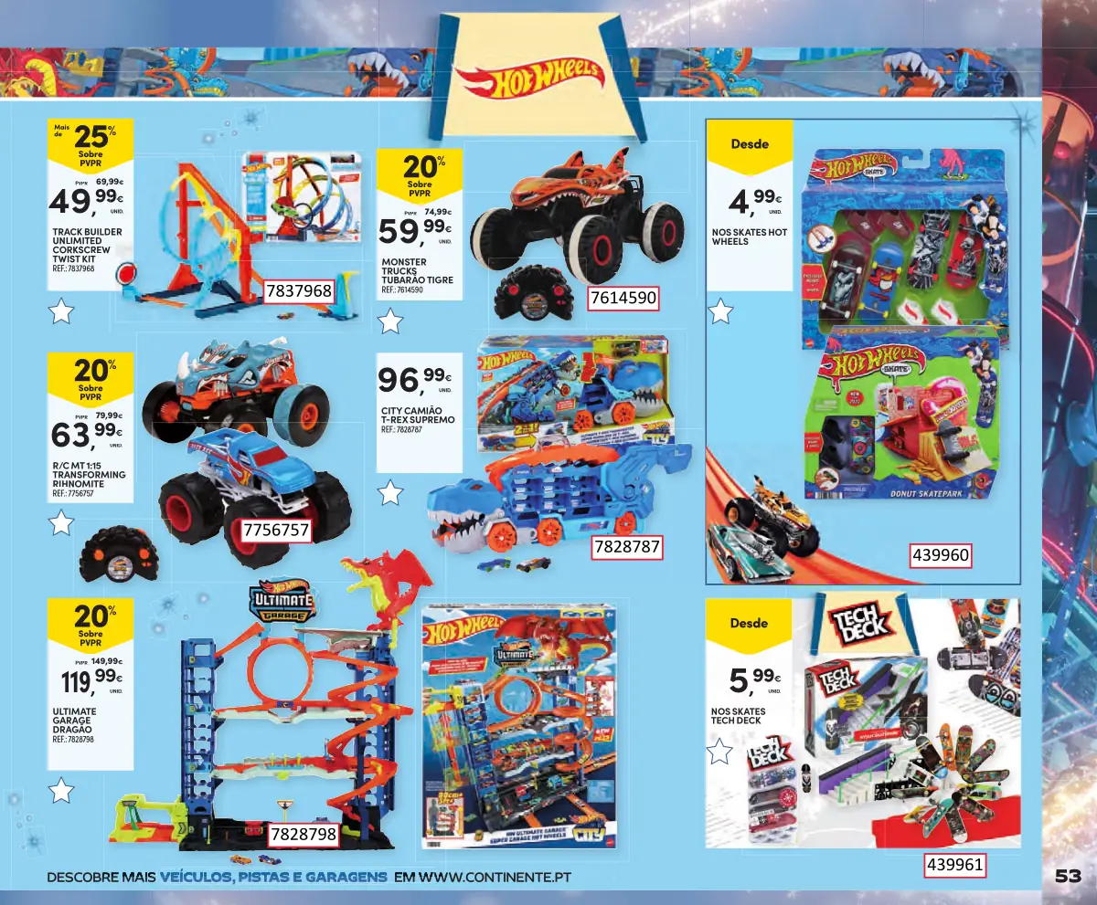 Folheto Continente Brinquedos de Natal