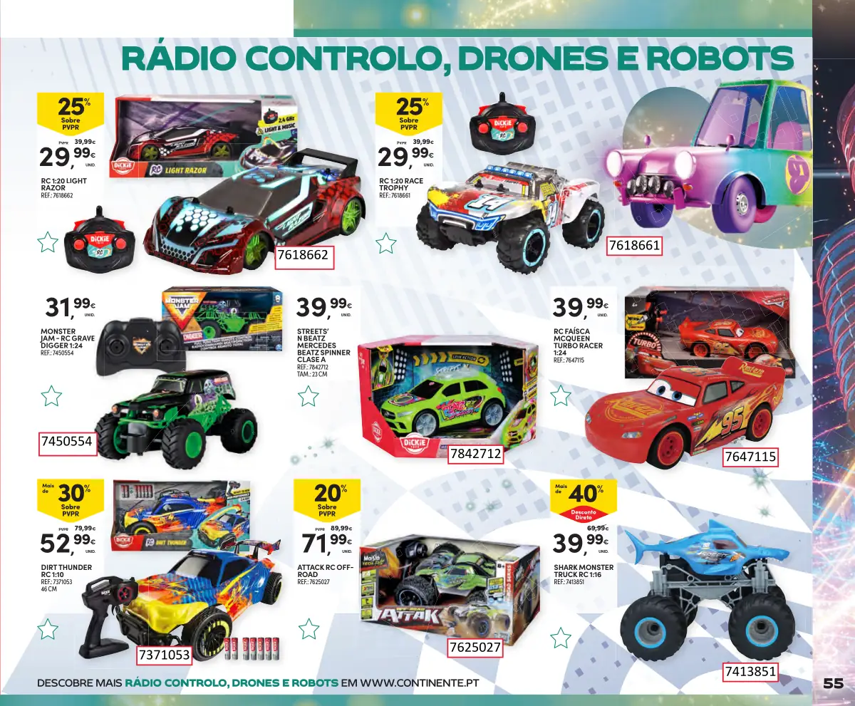 Folheto Continente Brinquedos de Natal