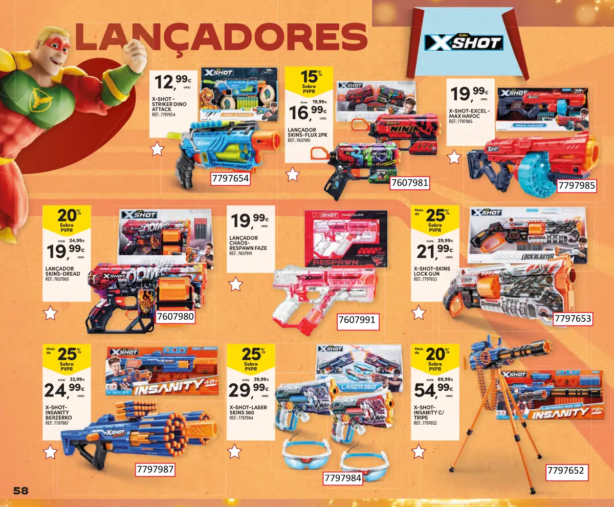 Folheto Continente Brinquedos de Natal