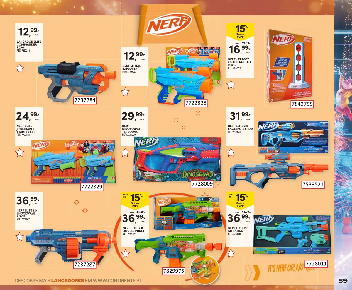 Folheto Continente Brinquedos de Natal