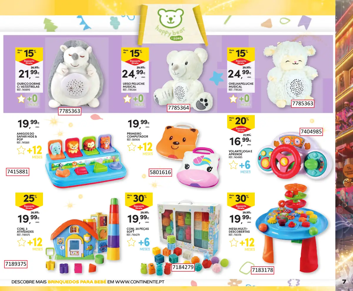 Folheto Continente Brinquedos de Natal