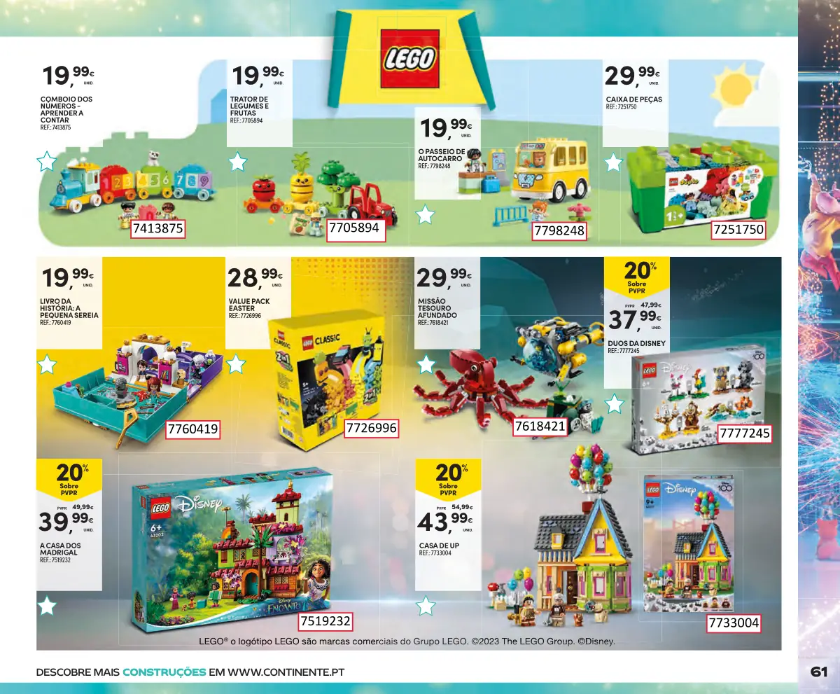 Folheto Continente Brinquedos de Natal