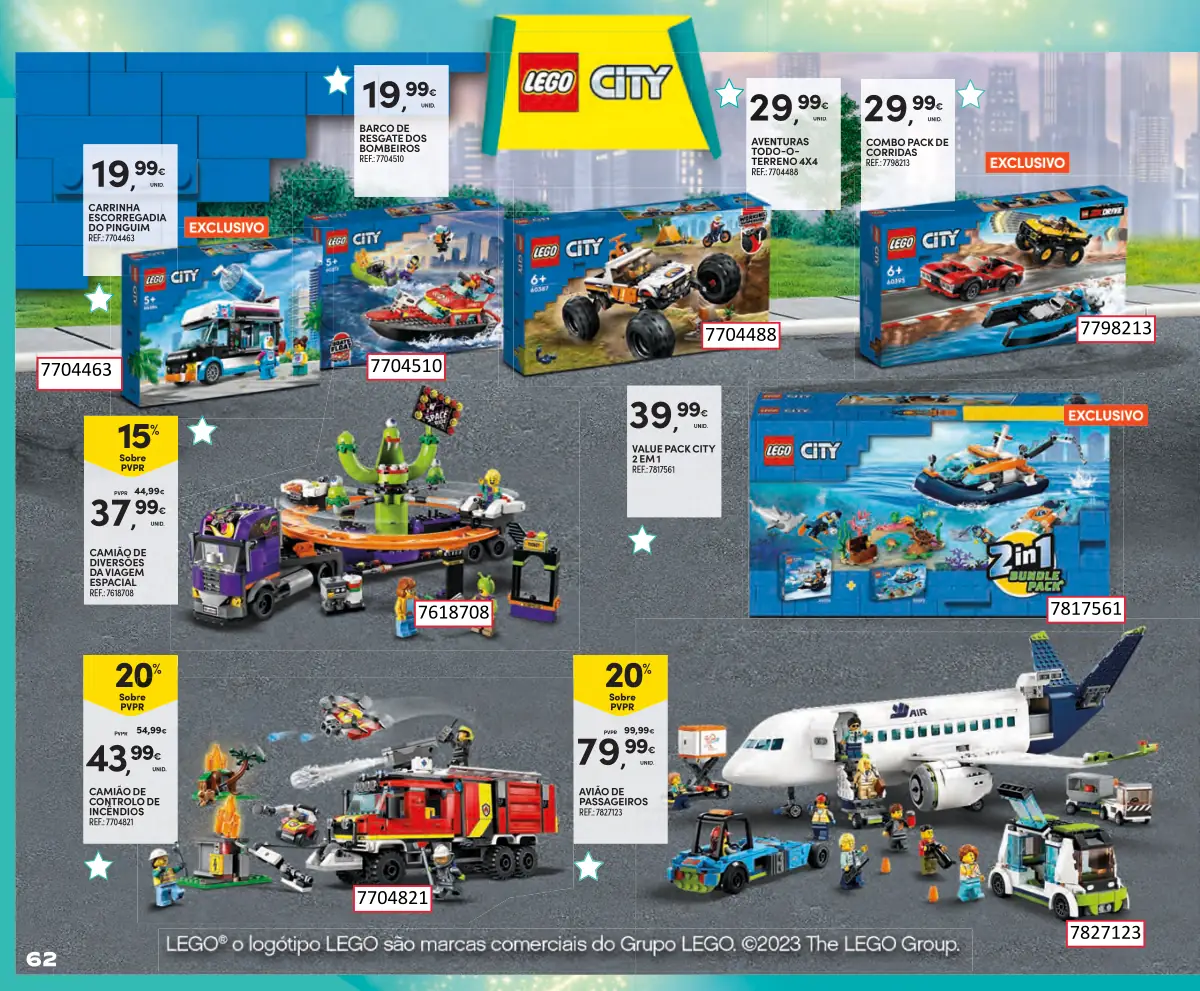 Folheto Continente Brinquedos de Natal