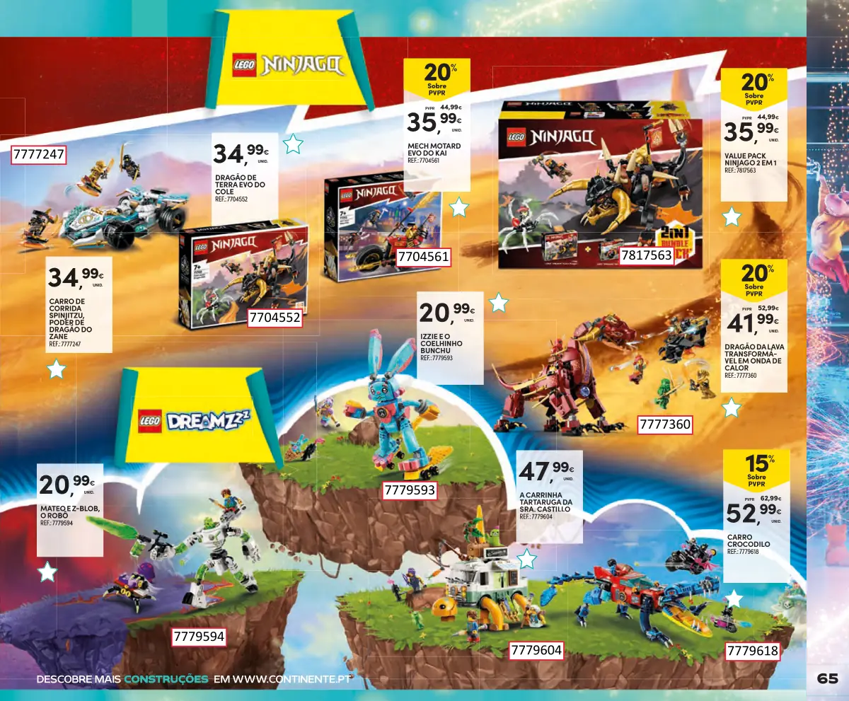 Folheto Continente Brinquedos de Natal