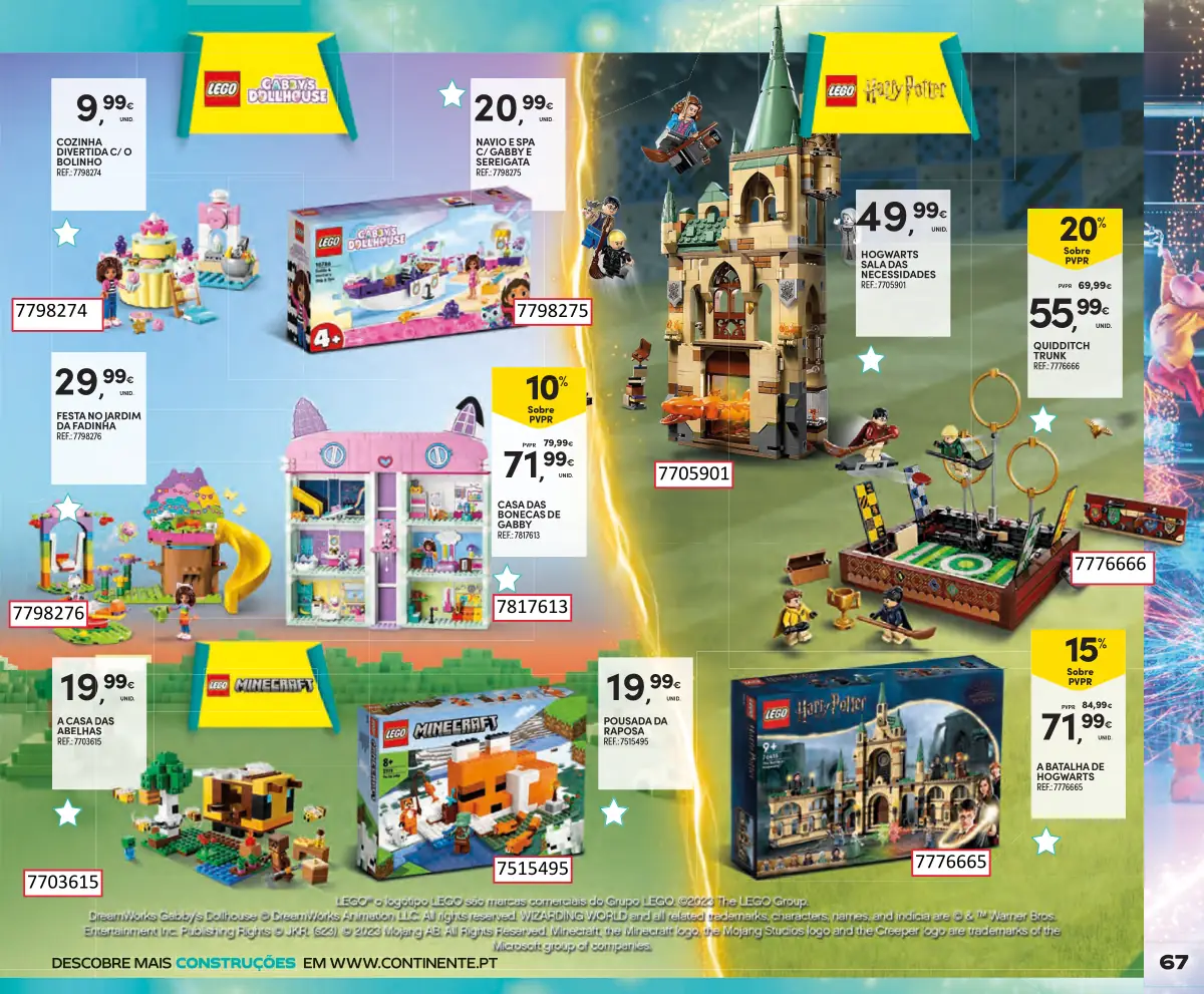 Folheto Continente Brinquedos de Natal