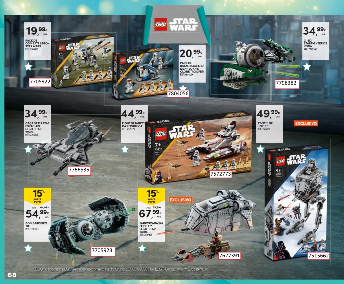 Folheto Continente Brinquedos de Natal