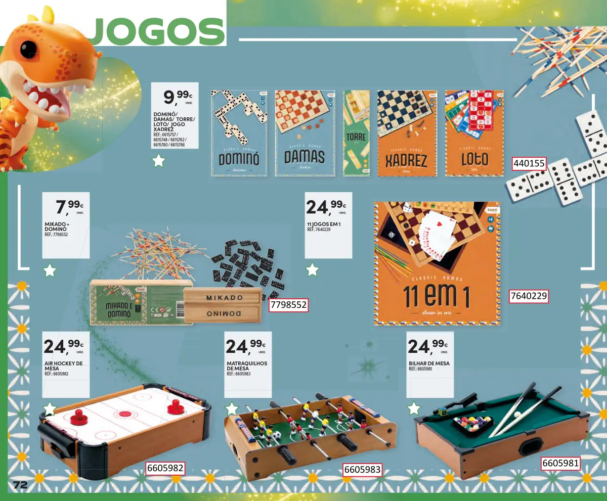 Folheto Continente Brinquedos de Natal