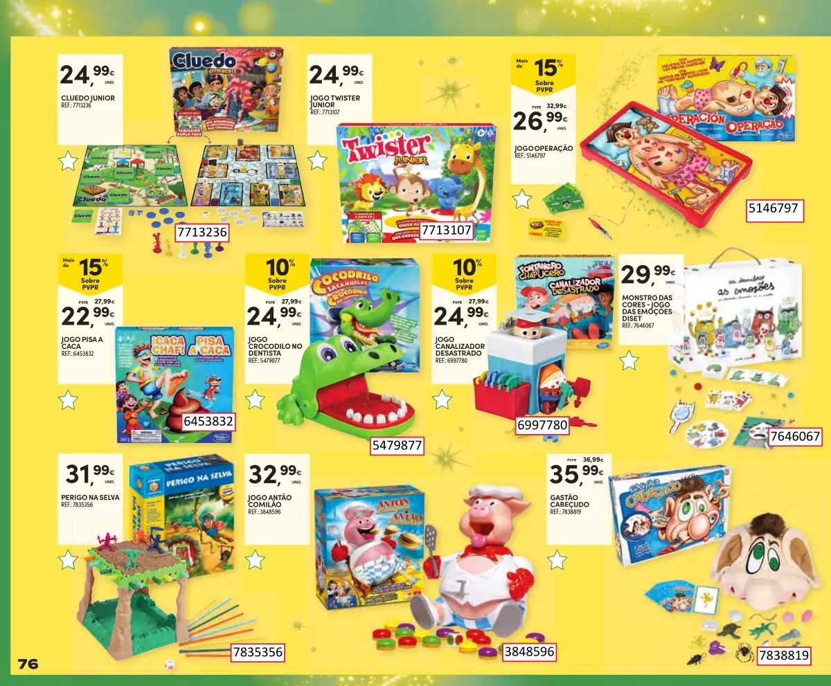Folheto Continente Brinquedos de Natal