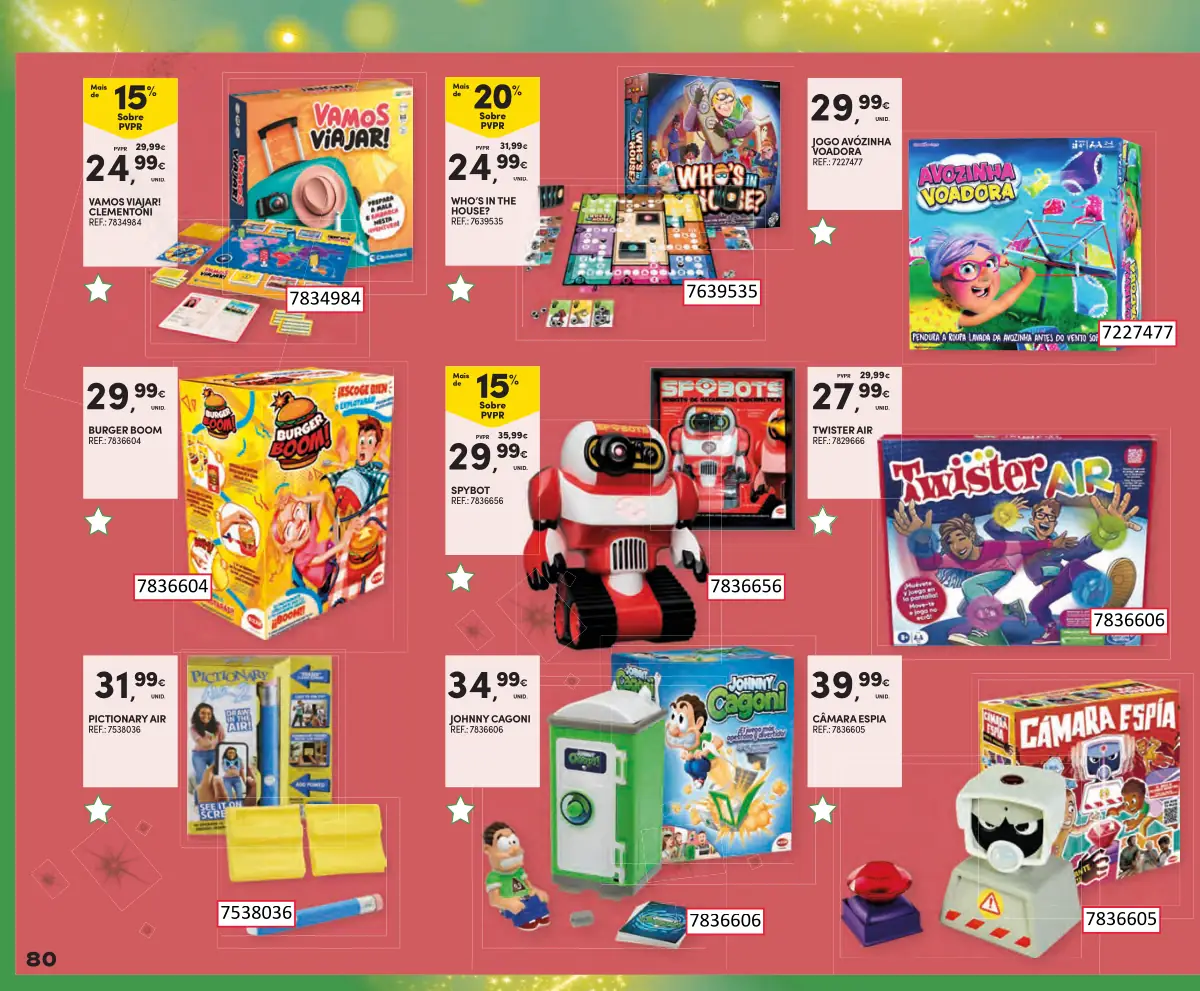 Folheto Continente Brinquedos de Natal