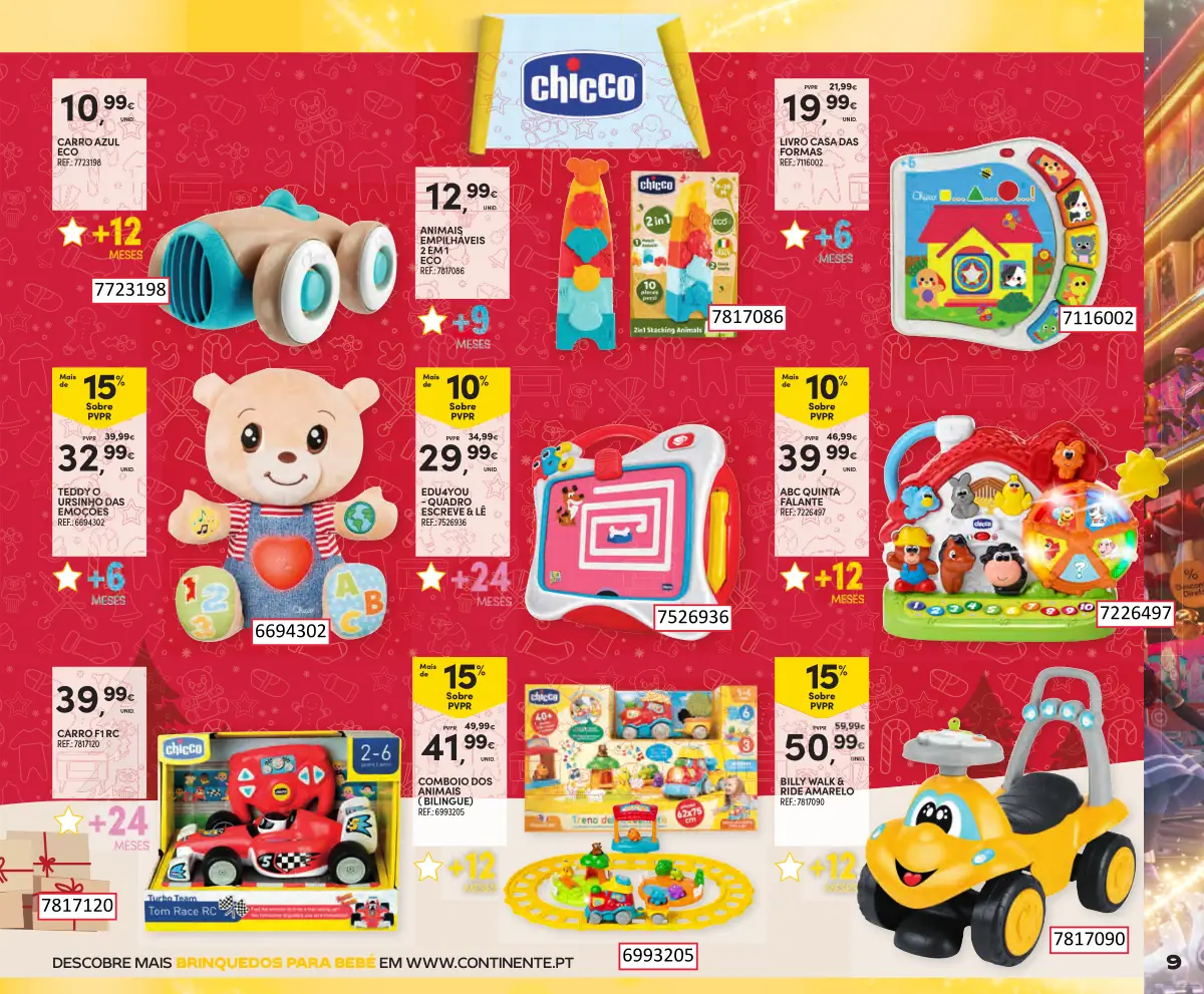 Folheto Continente Brinquedos de Natal