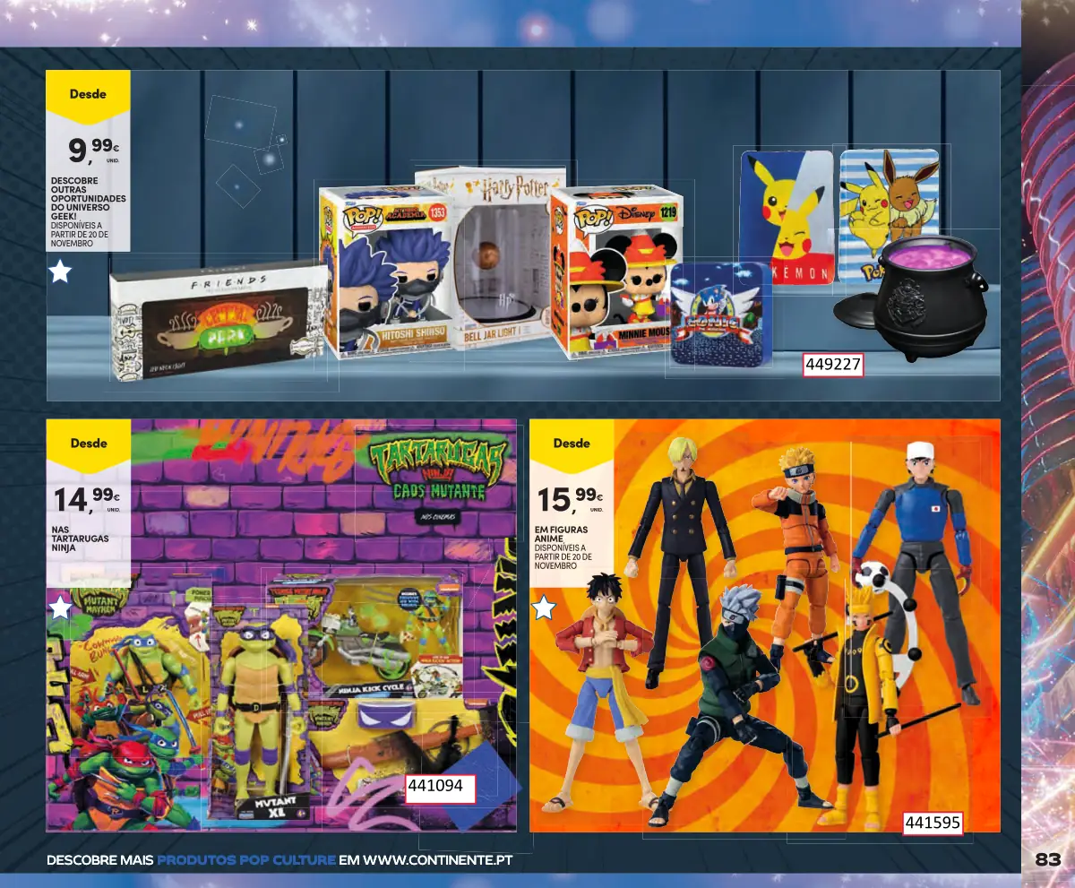 Folheto Continente Brinquedos de Natal