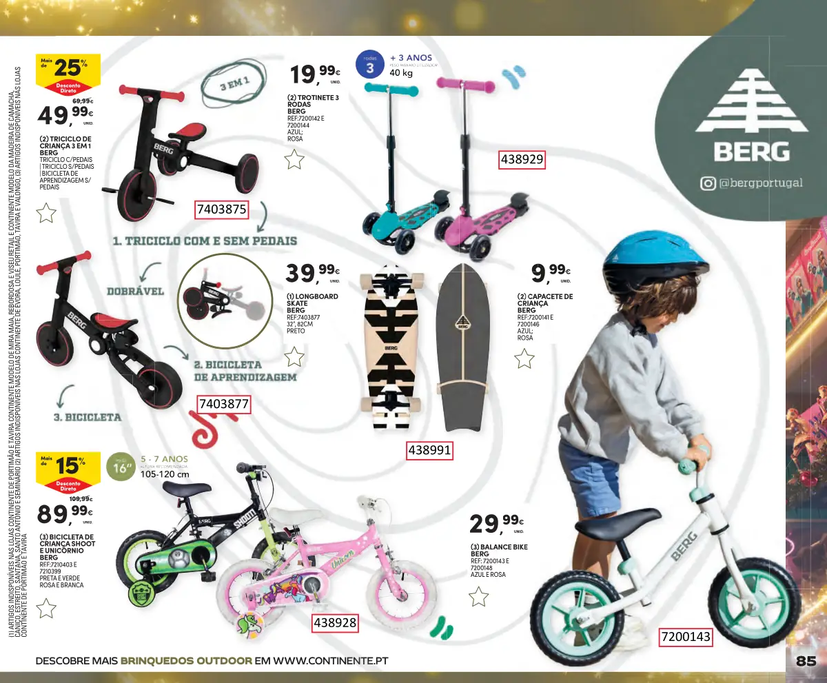 Folheto Continente Brinquedos de Natal