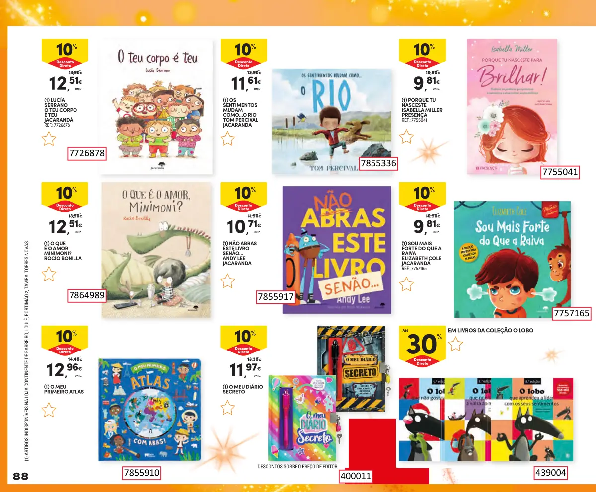 Folheto Continente Brinquedos de Natal