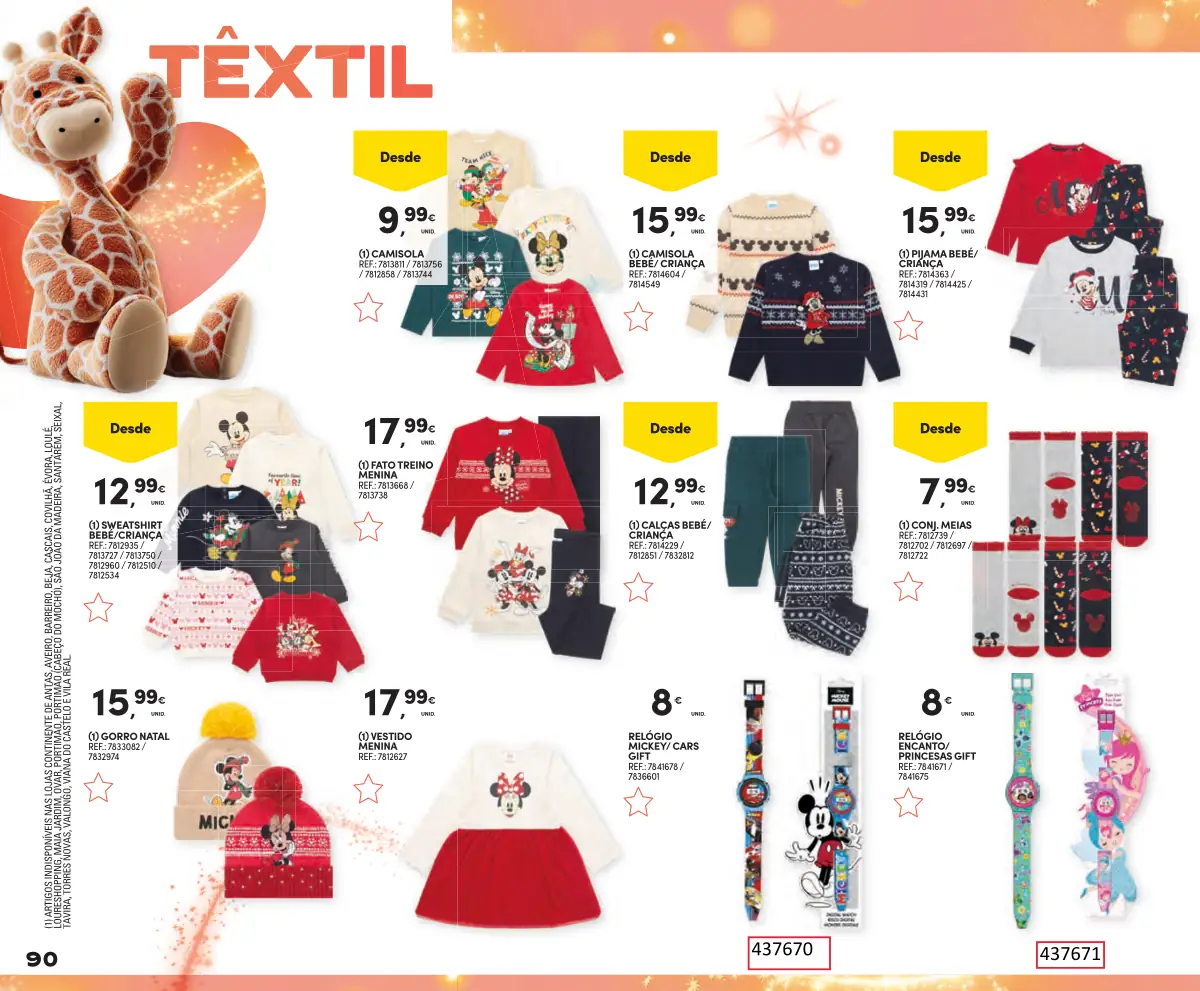 Folheto Continente Brinquedos de Natal