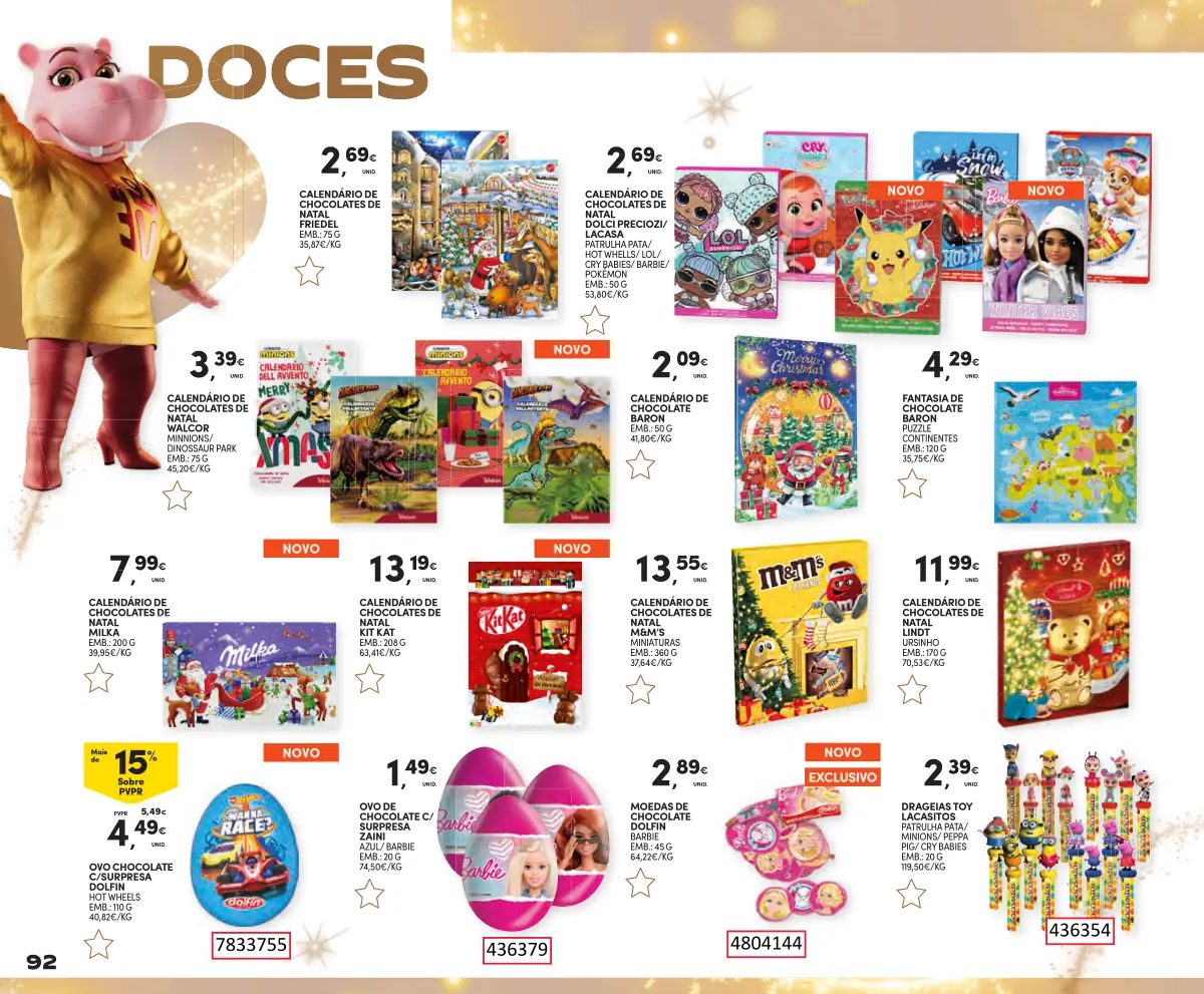 Folheto Continente Brinquedos de Natal