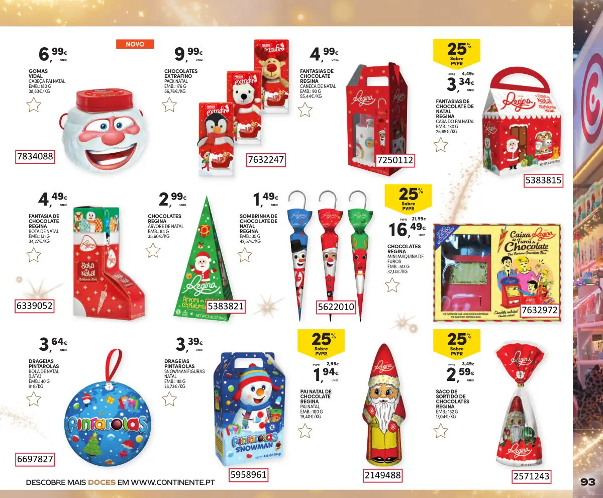 Folheto Continente Brinquedos de Natal