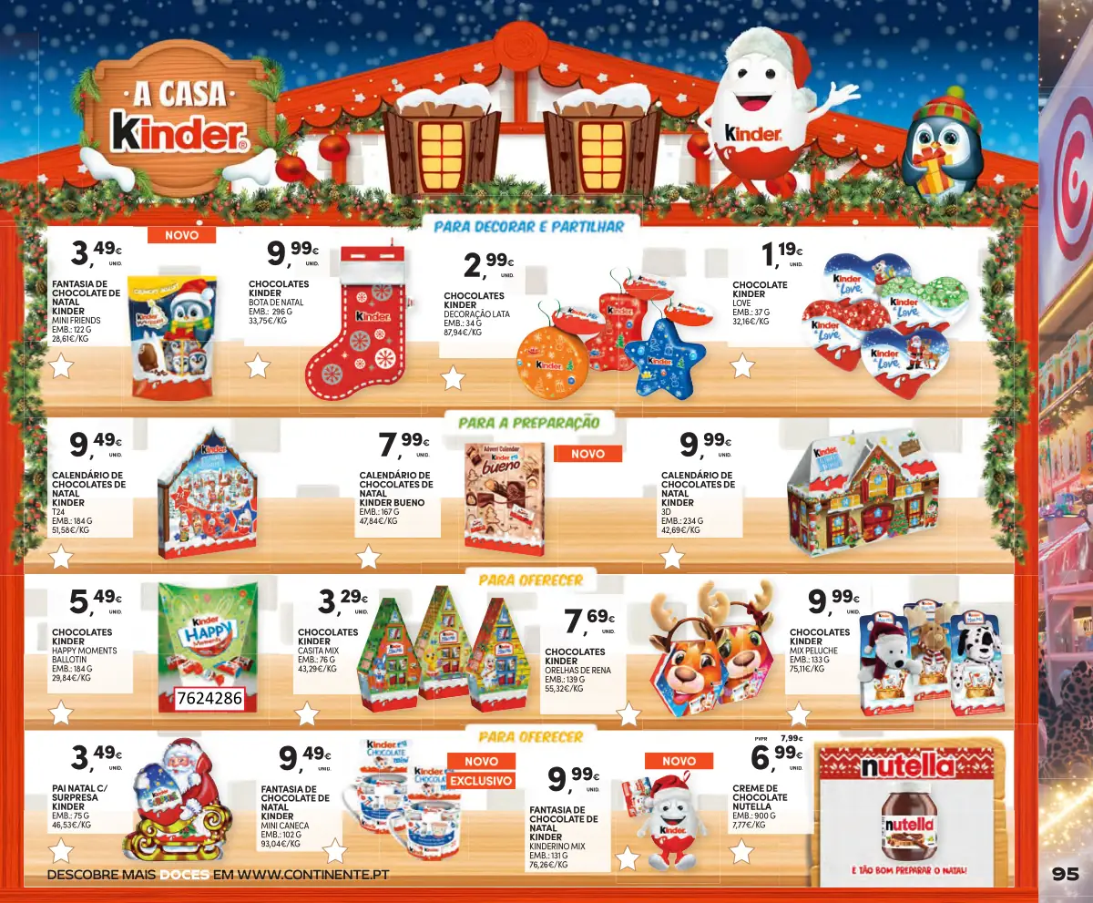 Folheto Continente Brinquedos de Natal