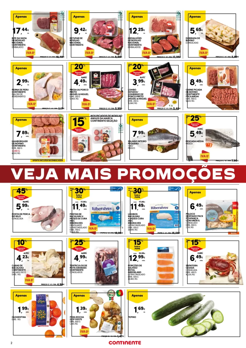 Folheto Continente fim-de-semana (3 a 6 novembro)