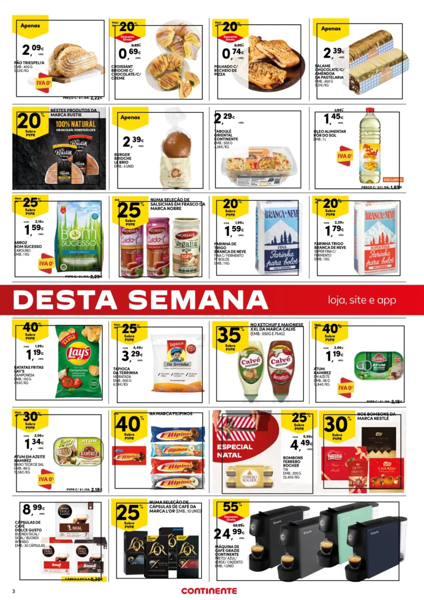 Folheto Continente fim-de-semana (3 a 6 novembro)