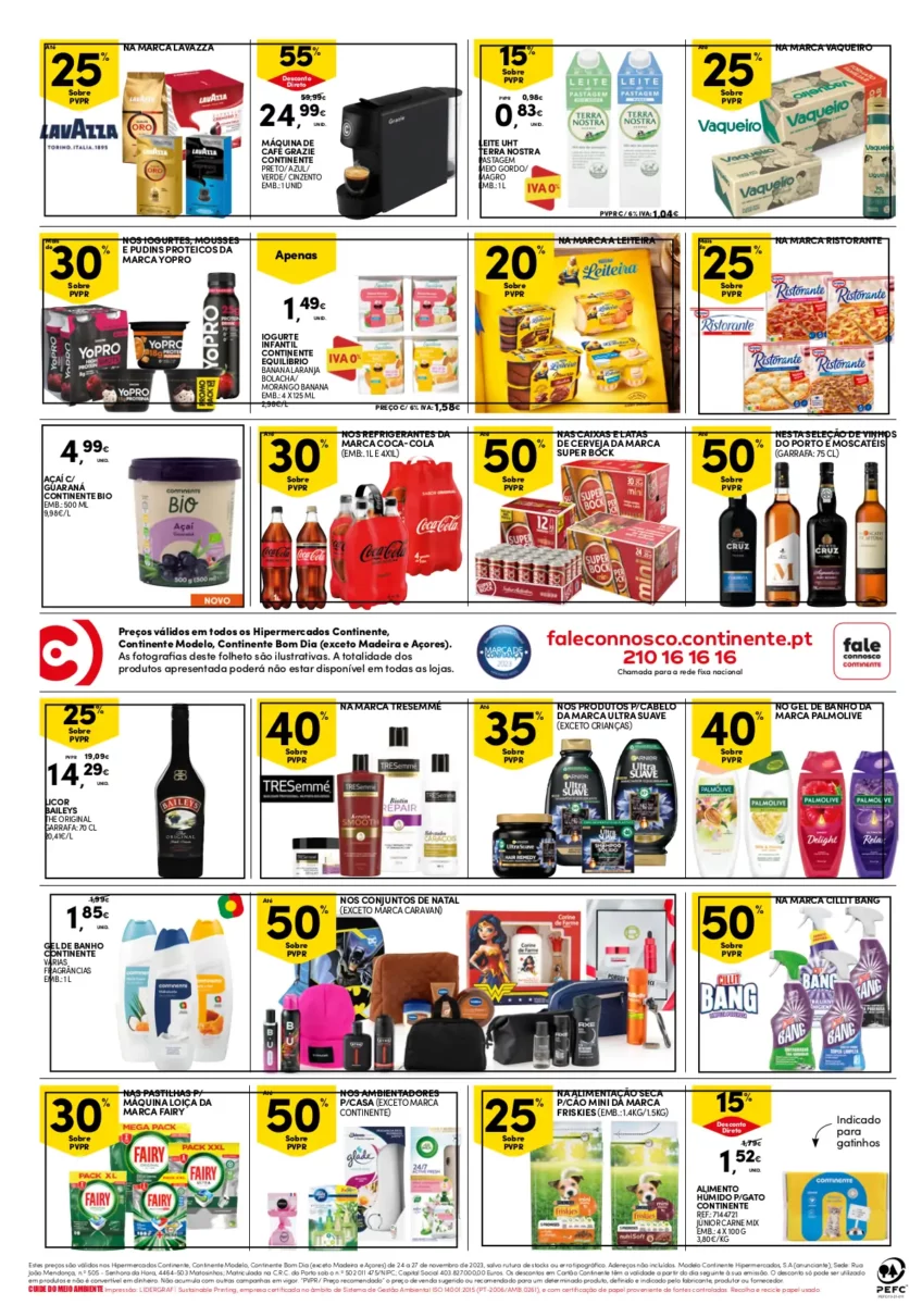 Folheto Continente fim-de-semana (24 a 27 novembro)