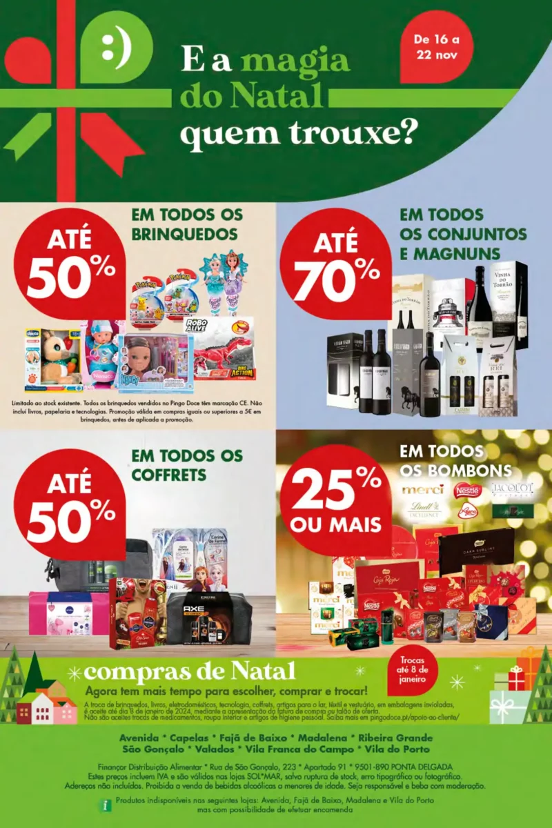 Folheto Pingo Doce A&ccedil;ores (16 a 22 novembro)