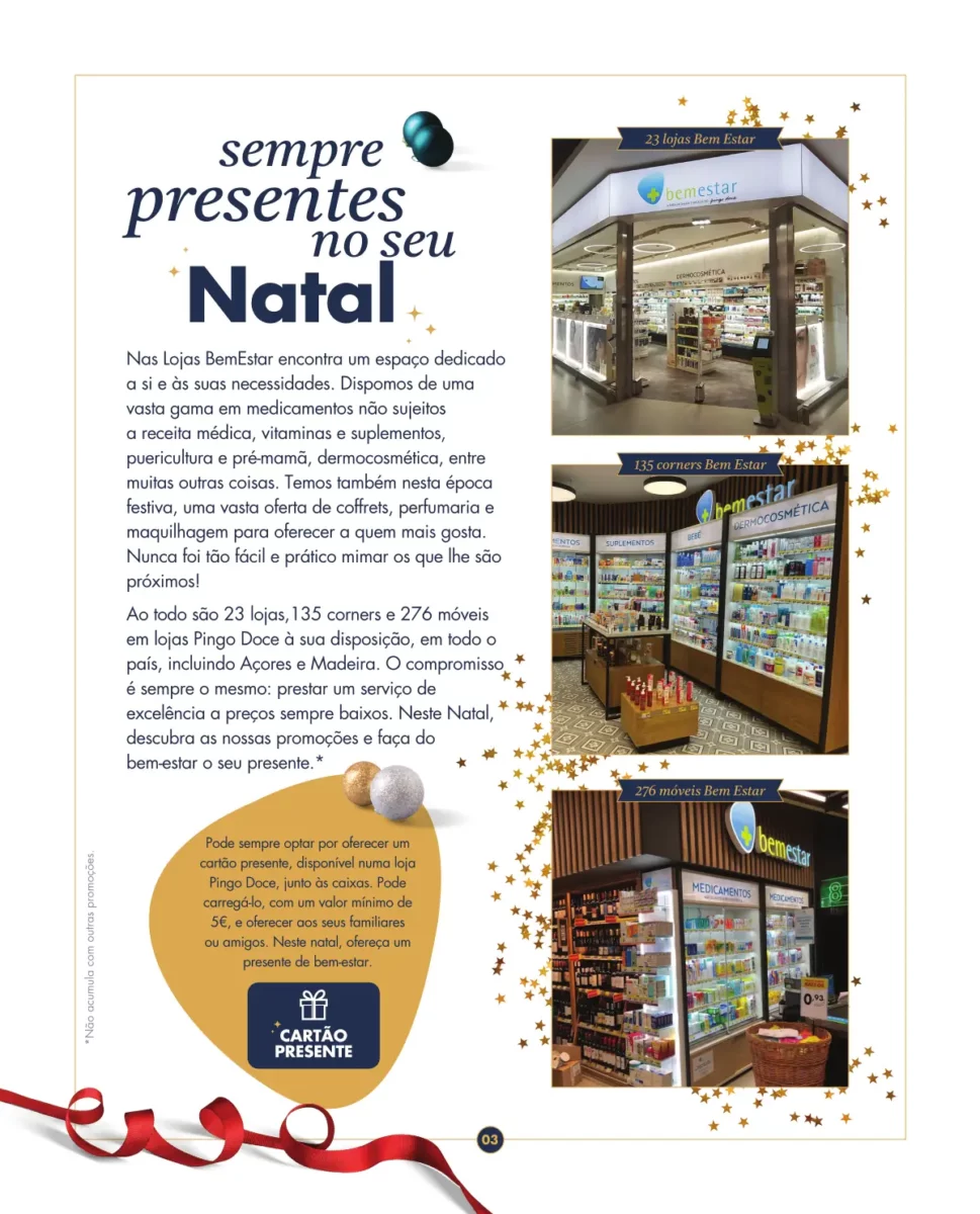 Folheto Pingo Doce lojas Bem-Estar &ndash; especial Natal 2023