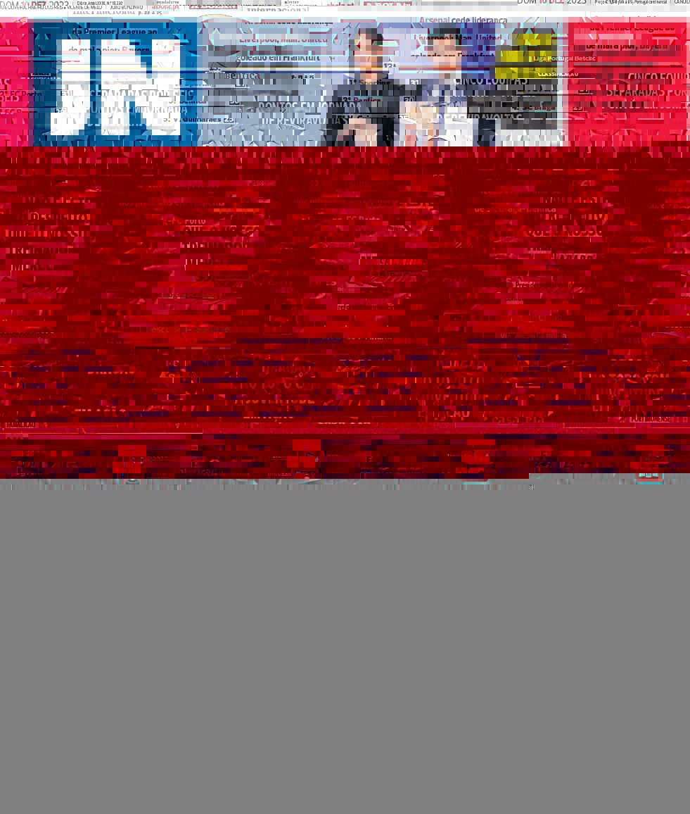 Jornal de Not&iacute;cias: Capa da Edi&ccedil;&atilde;o de segunda-feira, 11 de dezembro 2023