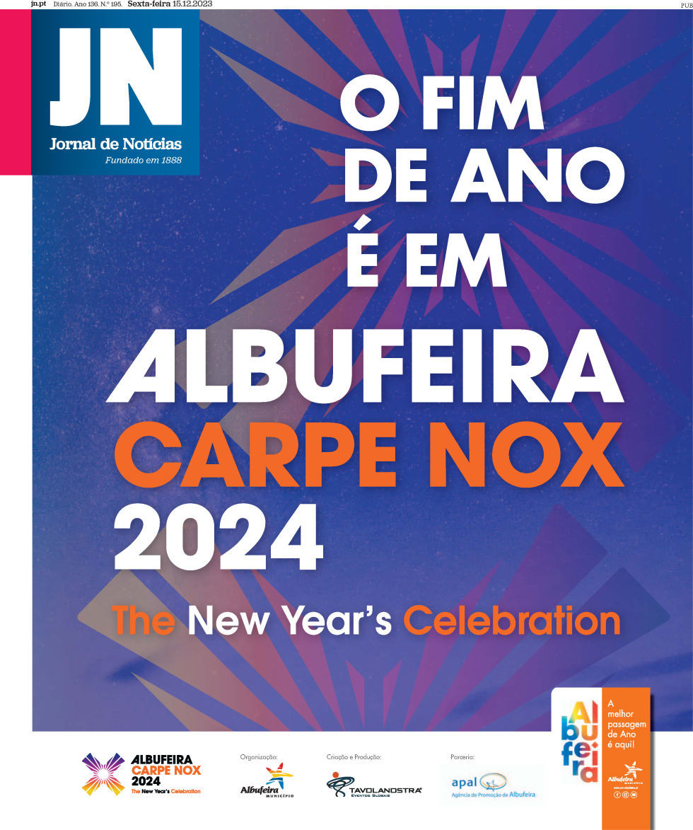 Jornal de Not&iacute;cias: Capa da Edi&ccedil;&atilde;o de sexta-feira, 15 de dezembro 2023