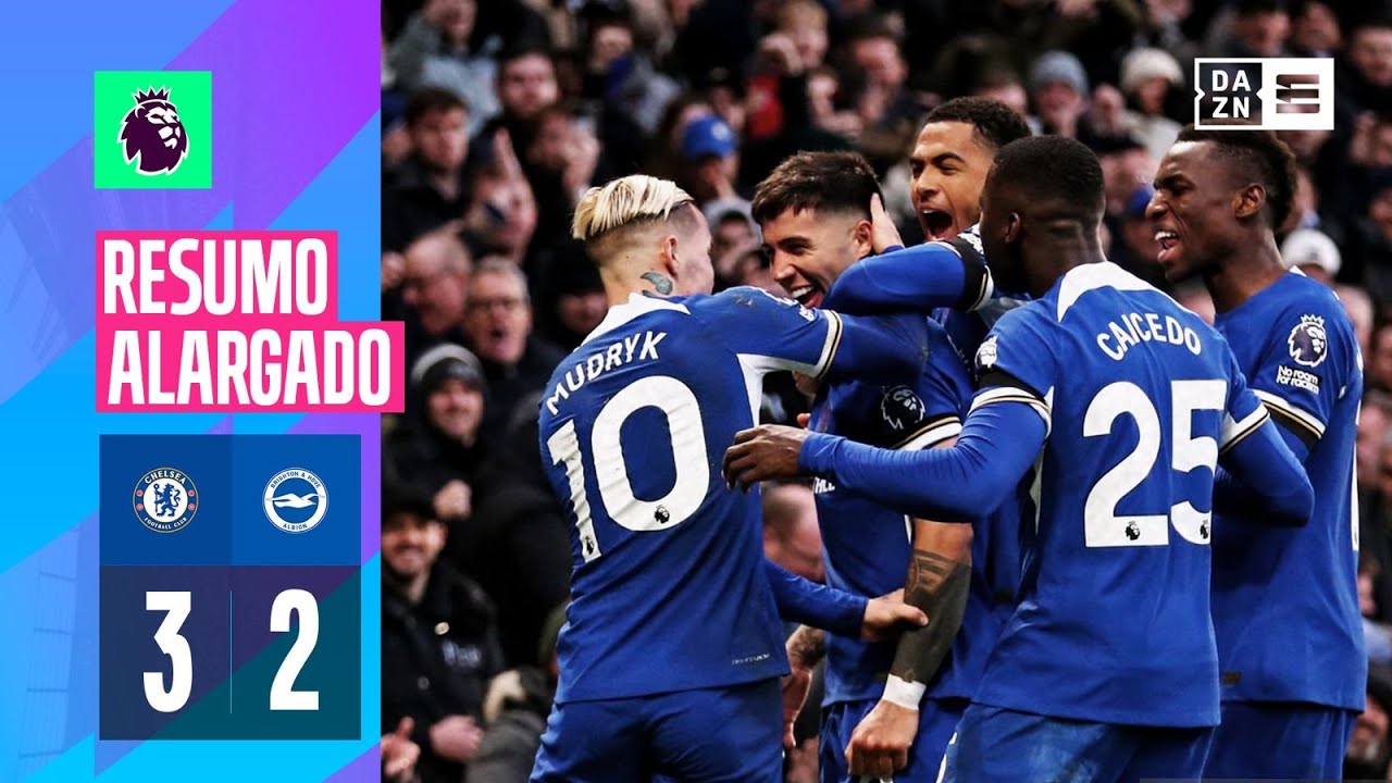 Resumo alargado | Chelsea 3-2 Brighton | Premier League 23/24