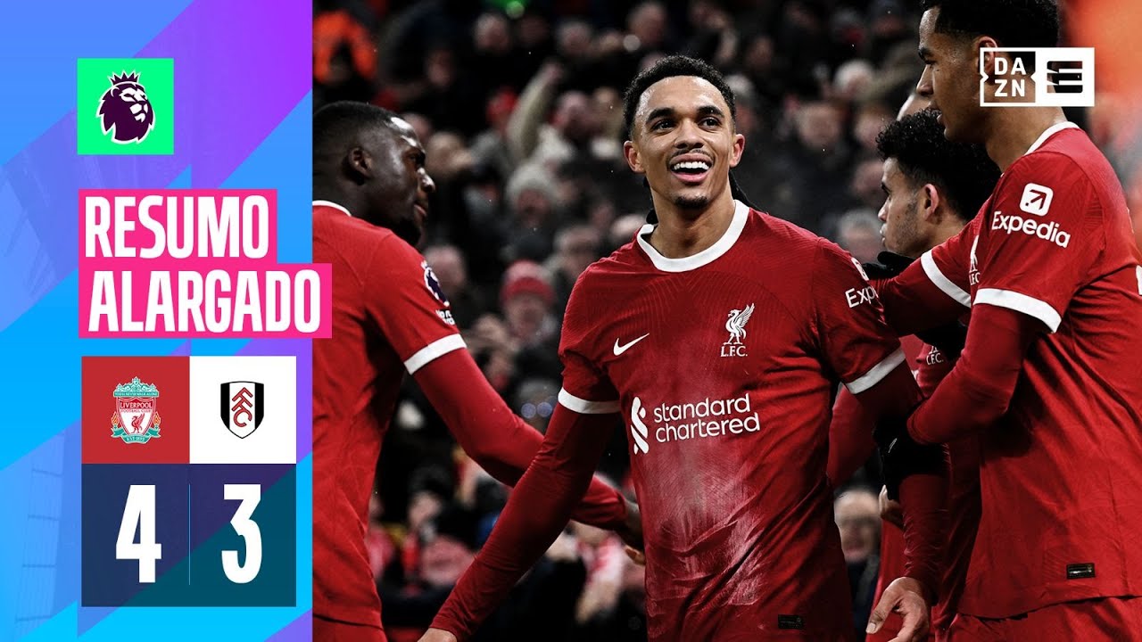 Resumo alargado | Liverpool 4-3 Fulham | Premier League 23/24