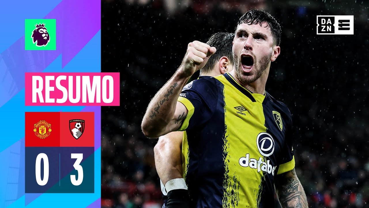 Resumo | Man United 0-3 Bournemouth | Premier League 23/24