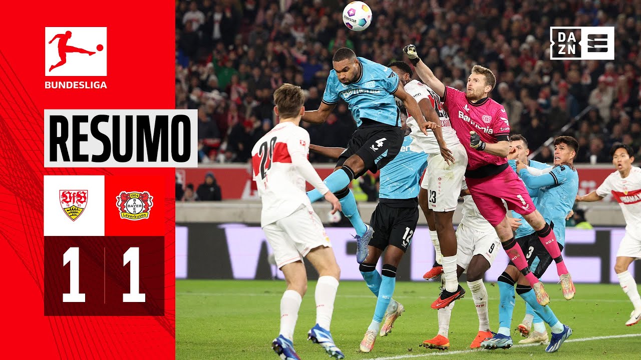 Resumo | Stuttgart 1-1 Bayer Leverkusen | Bundesliga 23/24