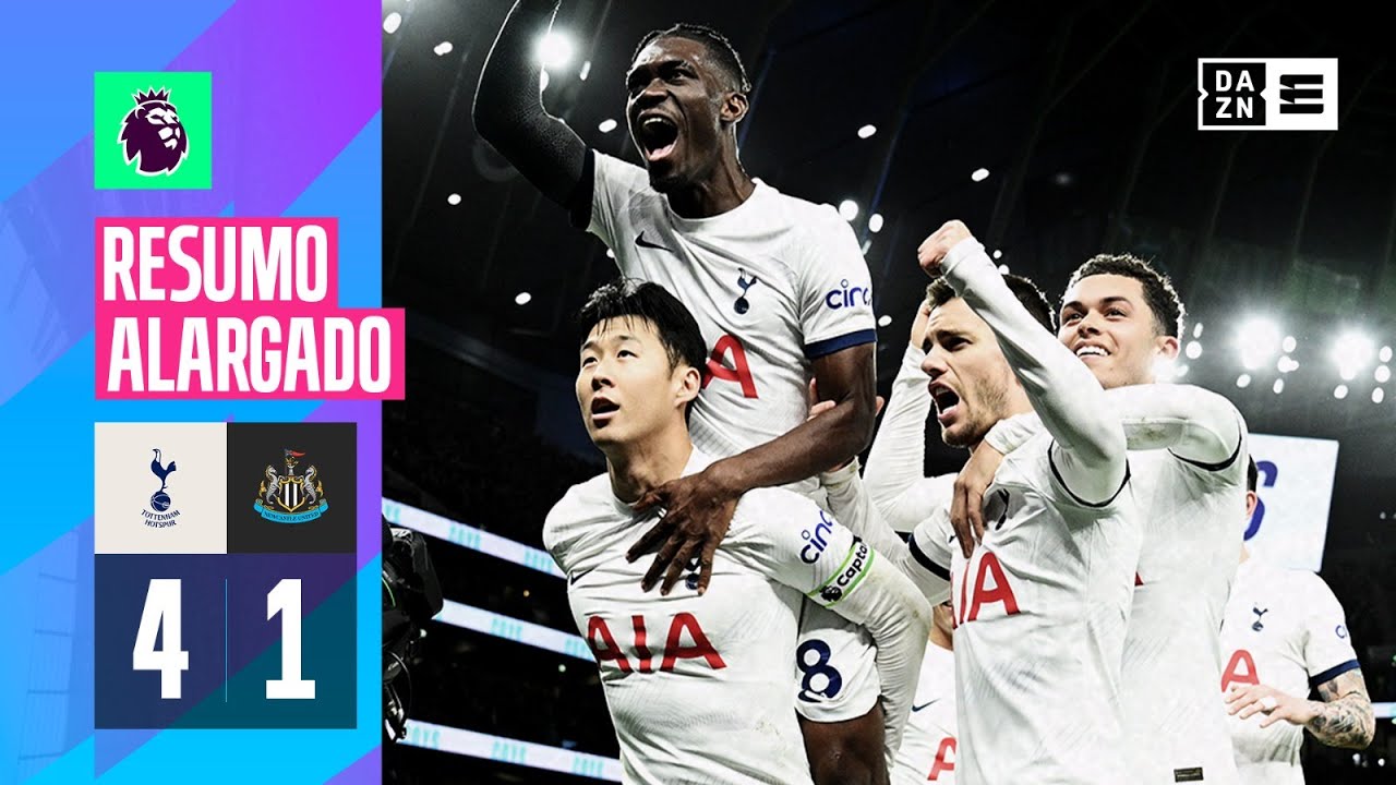 Resumo alargado | Tottenham 4-1 Newcastle | Premier League 23/24