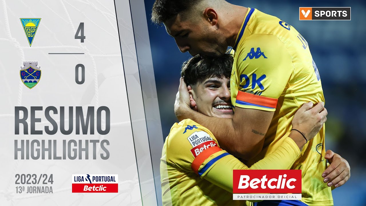 Resumo: Estoril 4-0 Chaves (Liga 23/24 #13)