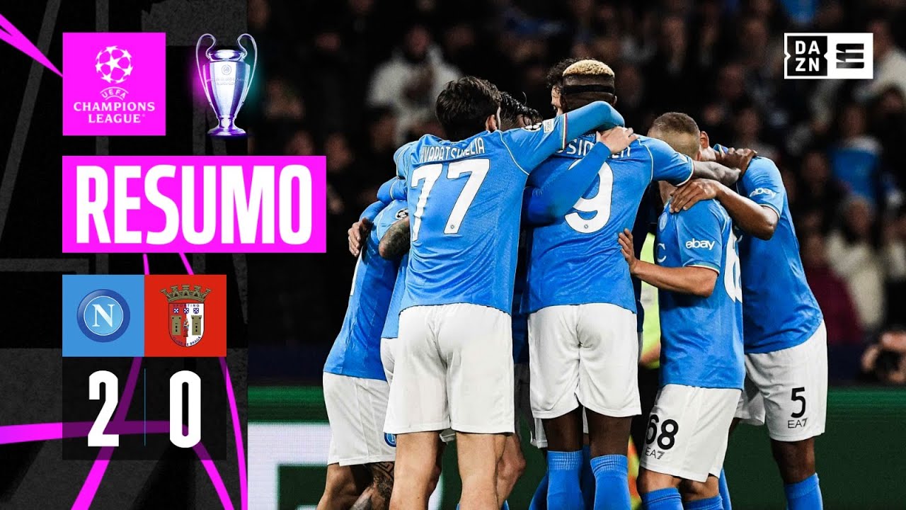 Resumo | Napoli 2-0 SC Braga | Champions League 23/24