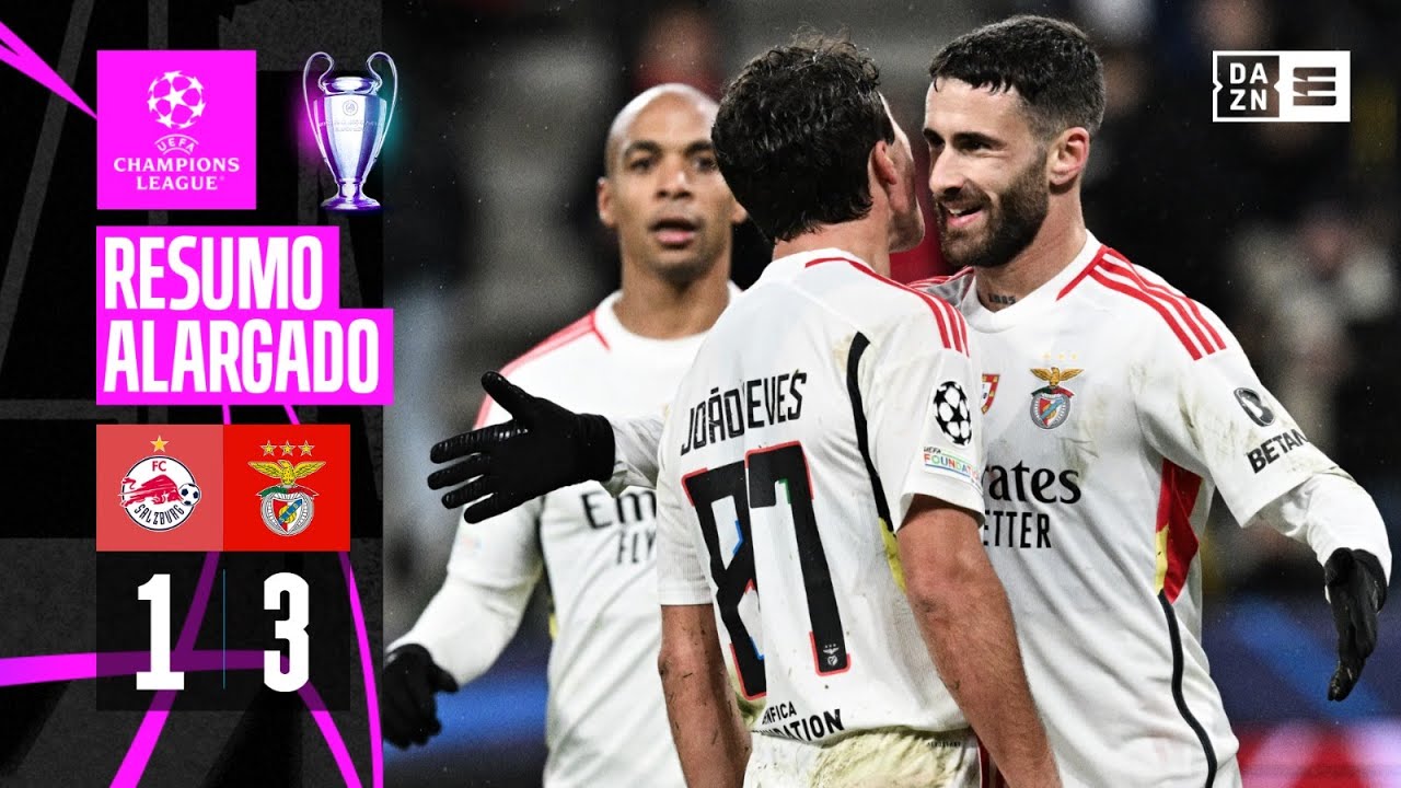 Resumo Alargado | Salzburg 1-3 SL Benfica | Champions League 23/24