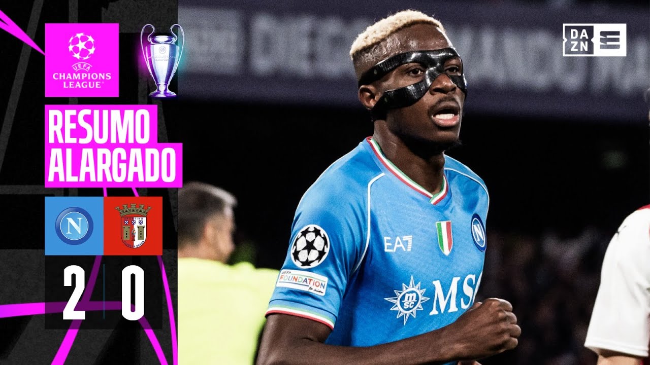 Resumo Alargado | Napoli 2-0 SC Braga | Champions League 23/24