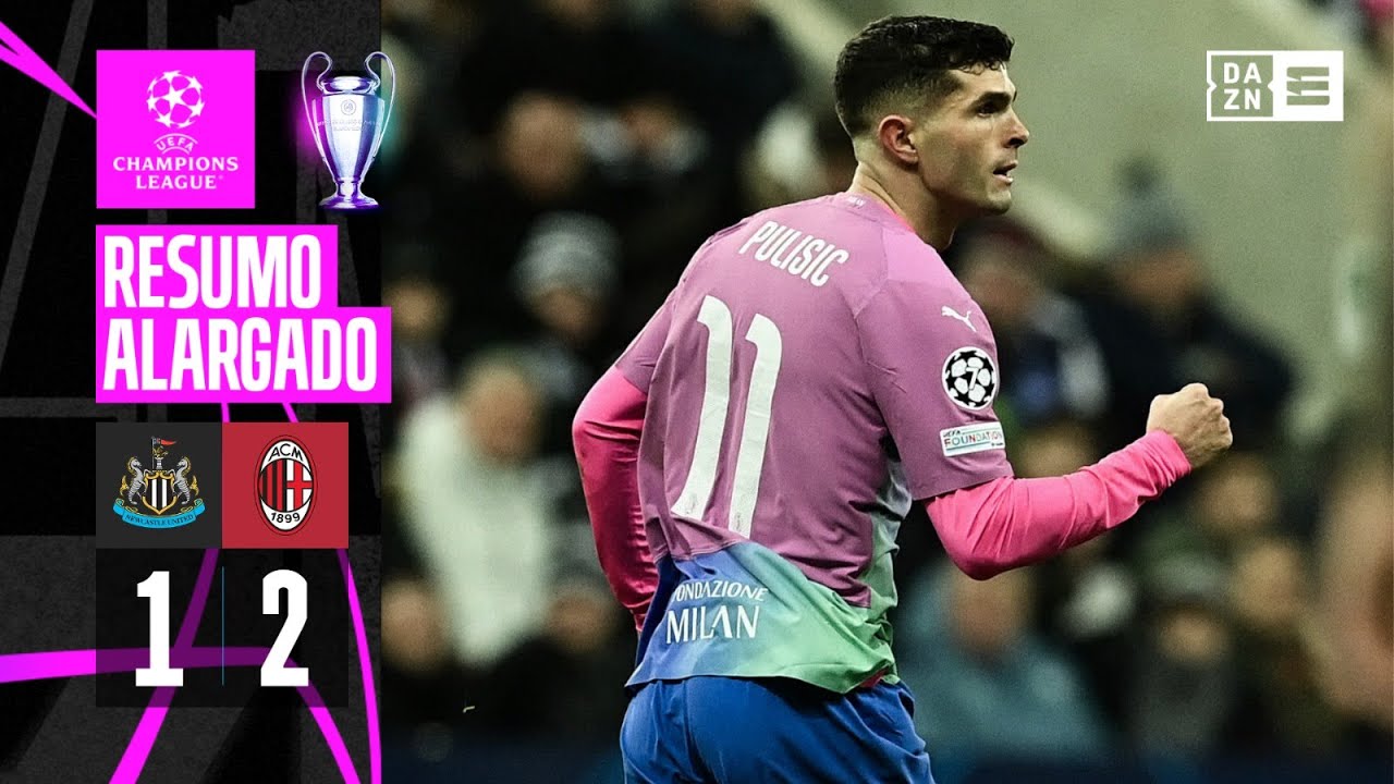 Resumo Alargado | Newcastle 1-2 Milan | Champions League 23/24