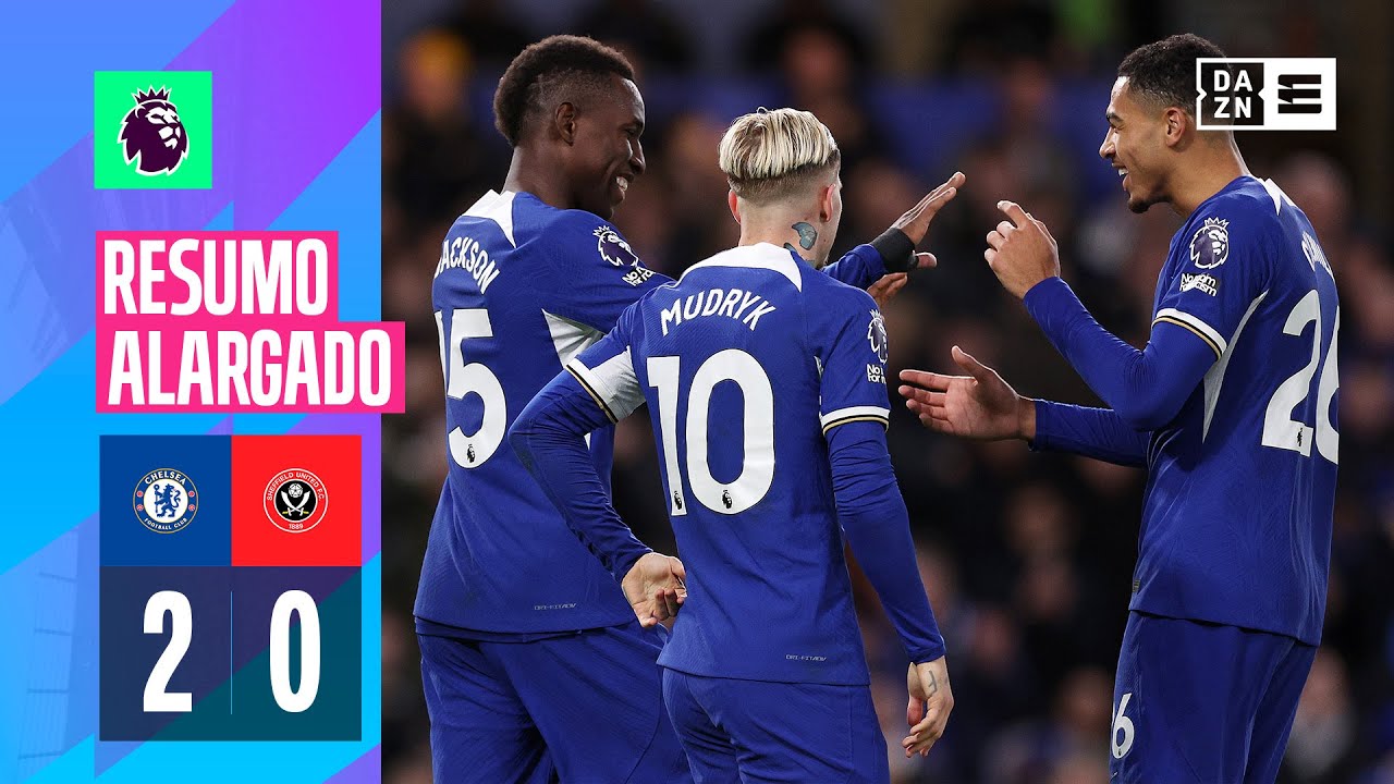 Resumo alargado | Chelsea 2-0 Sheffield | Premier League 23/24