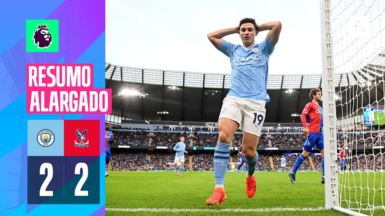 Resumo alargado | Man City 2-2 Crystal Palace | Premier League 23/24