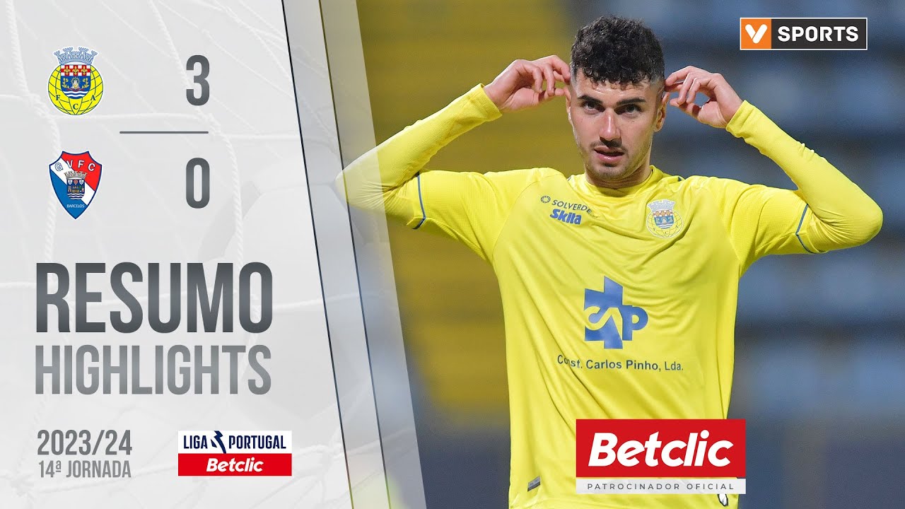 Resumo: Arouca 3-0 Gil Vicente (Liga 23/24 #14)