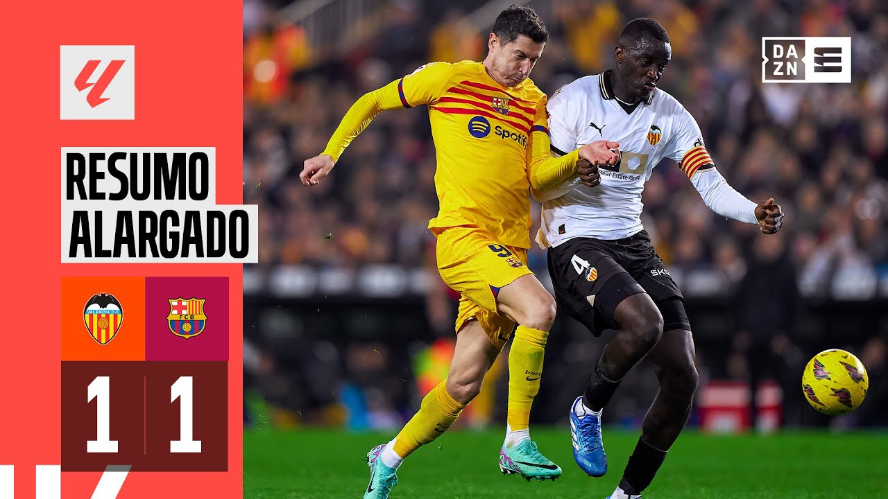 Resumo alargado | Valencia 1-1 Barcelona | LaLiga 23/24